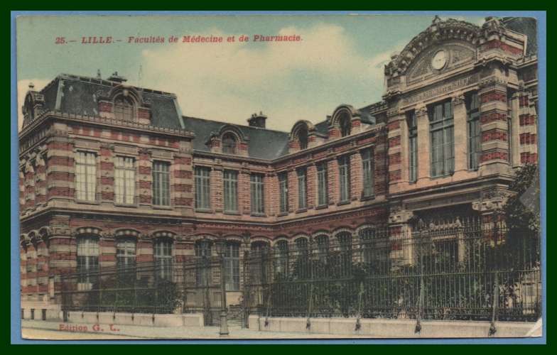 CPA LILLE Facultés Médecine & Pharmacie  voy 1913  BE