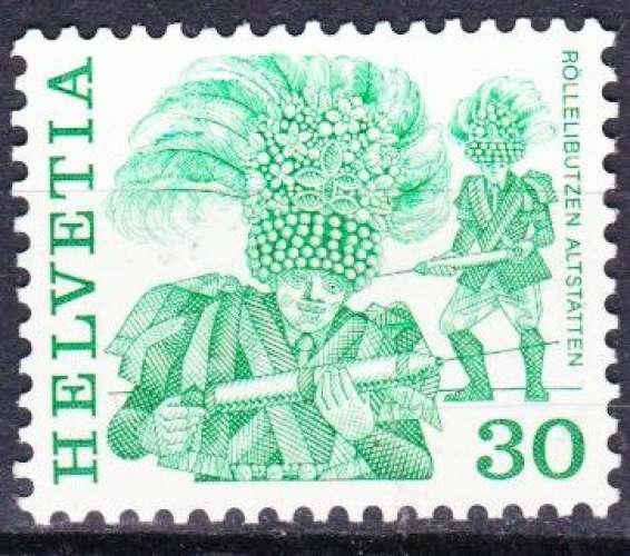 Suisse 1982 YT 1170 MNH Folklore Rollelibutzen Altstatten