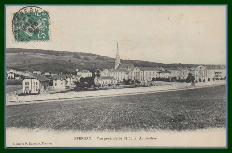 CPA Epernay Hôpital Auban Moët voy 1909 