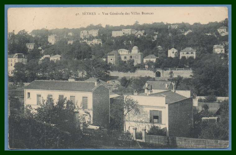 CPA Sévres vue des villas Brancas voy 1910 TB 