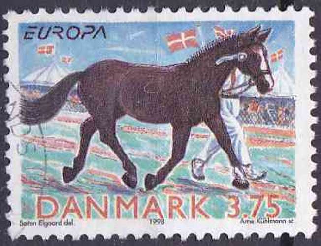 Danemark 1998 oblitéré n° 1191 europa