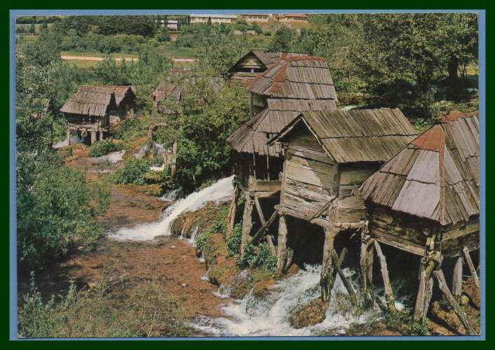 CPSM Jajce Croatie moulins à eau non écrite 