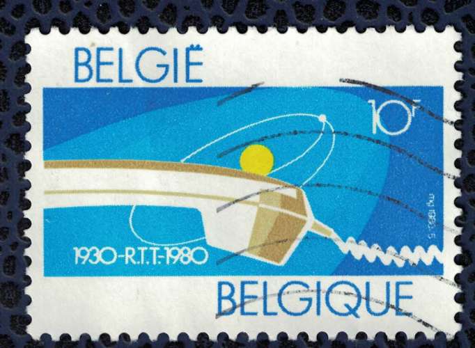 Belgique 1980 Oblitéré Used 50 ème anniversaire télécommunications téléphone