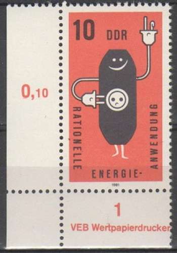 RDA / DDR 1981 - Epargne énergétique