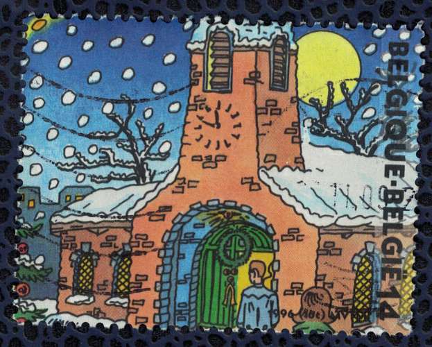 Belgique 1996 Oblitéré Used église thème de Noël Christmas