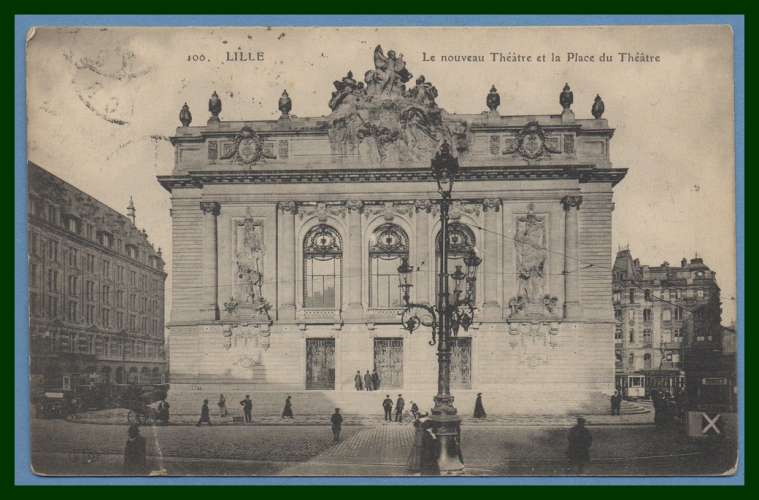 CPA Lille le nouveau Théâtre voy Sem 1914