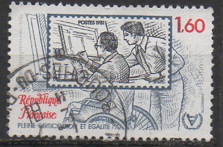 France 1981 - Y & T : 2173 (o) - Année du handicap