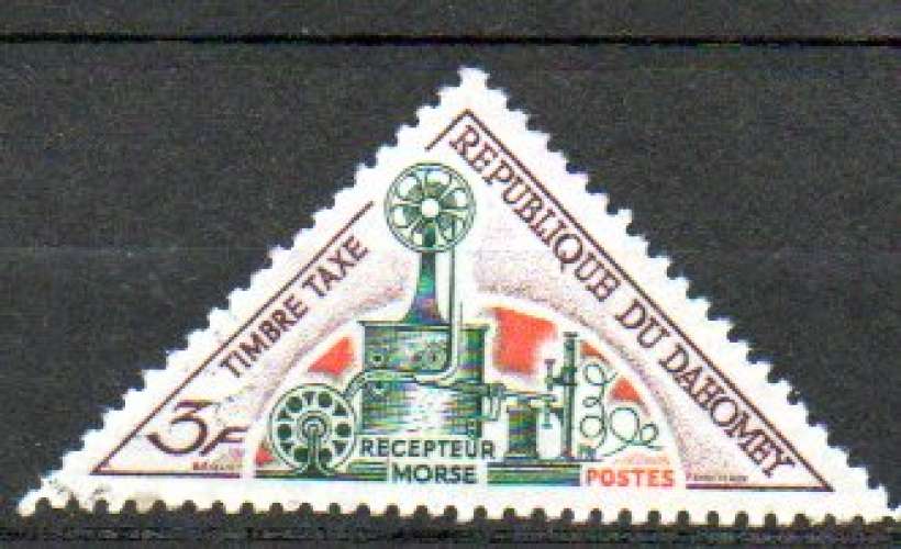 Dahomey Yvert TAXE N°39 Oblitéré 1967 Récepteur Morse