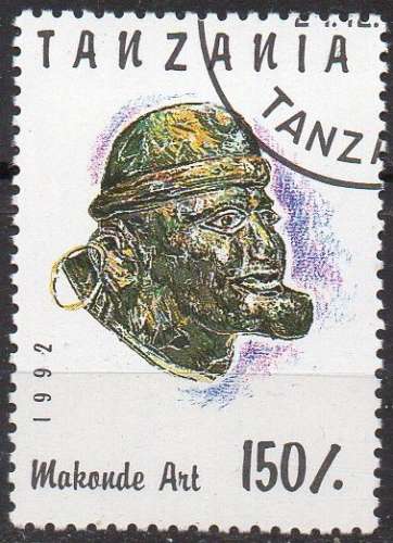 9059N - Y&T n° 1368 - oblitéré - Art Makondé - 1994 - Tanzanie