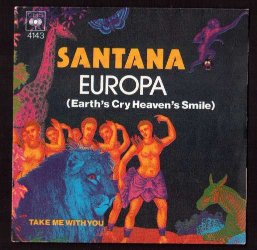 disque vinyle 45T 1976 Santana  Europa / Take me with you