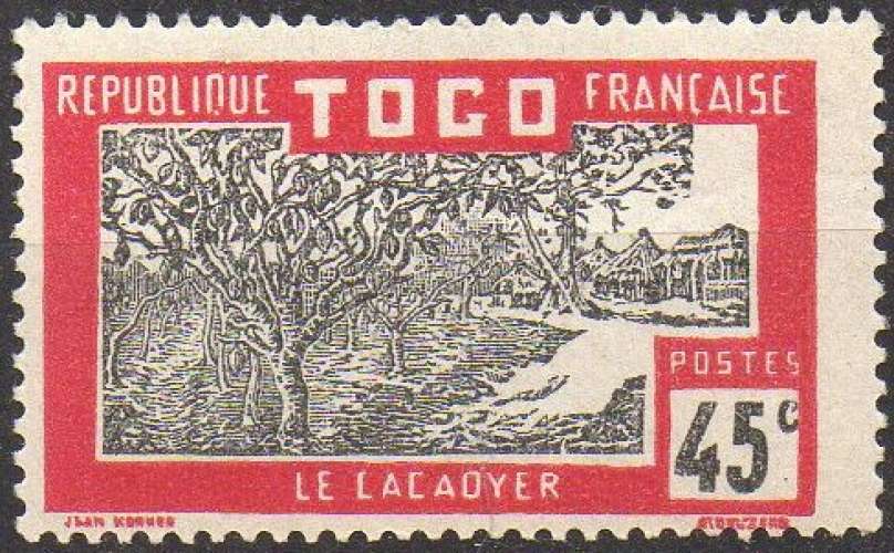 9099N - Y&T n° 135 - neuf trace charnière - Le cacaoyer - 1924 - Togo