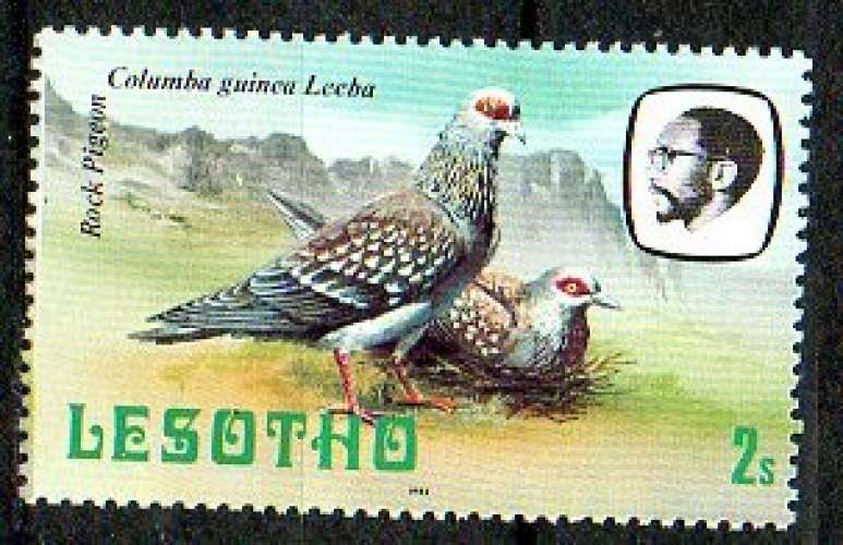 Lesotho Yvert N°520 Neuf 1982 Oiseau Pigeon biset