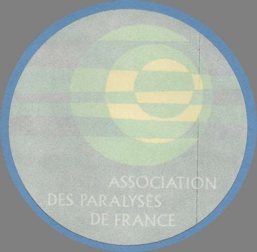 Autocollant Association des Paralysés de France  1976