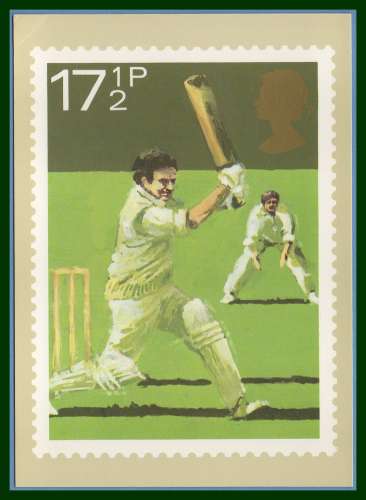 GB CP non écrite Cricket timbre (Y&T N° 958)