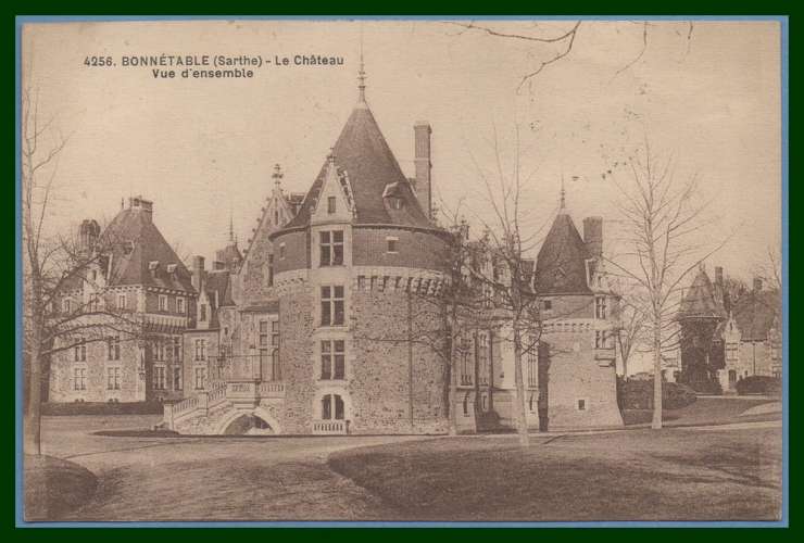 CPA Bonnétable château voy 1929 Sem N° 235c (pd)