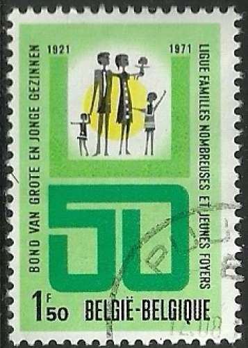 Belgique 1971 - Familles - N° Y&T 1601 oblitéré