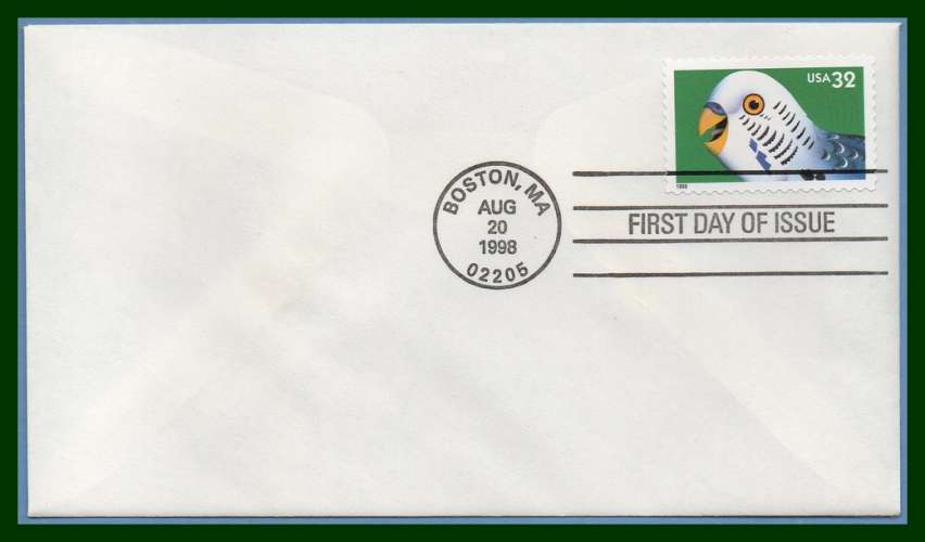 USA FDC Parrot perroquet  oiseau  bird Boston 1998