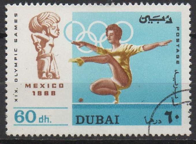 Dubaï 1968 - Mi : 320 - Sport JO Mexico : gymnastique