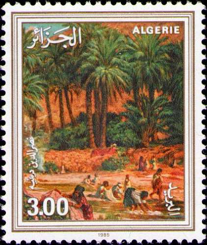 Algérie - Y&T 0853 - Oasis et palmiers - Nassreddine Dinet - Tableaux