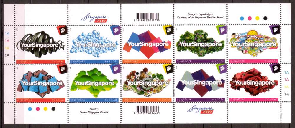 Singapour 2011 YT 1849-1858 MNH Your SG