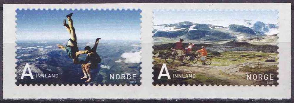 NORVEGE 2007 NEUF** MNH Autoadhésif N° 1553 1554 Tourisme