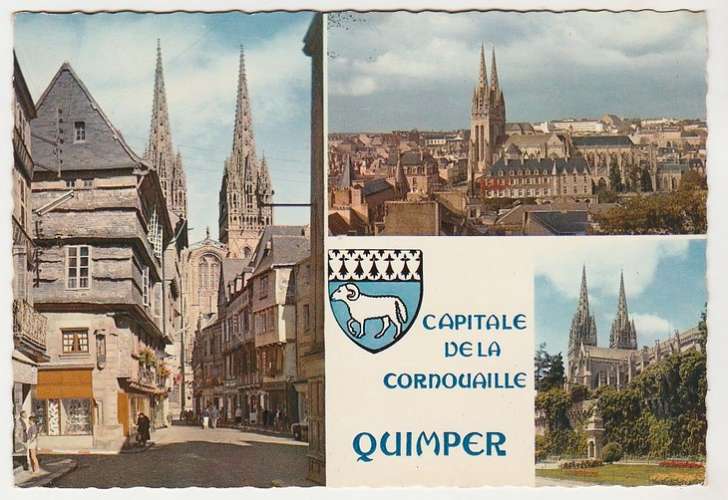 cpsm 29 Quimper , Capitale de la Cornouaille