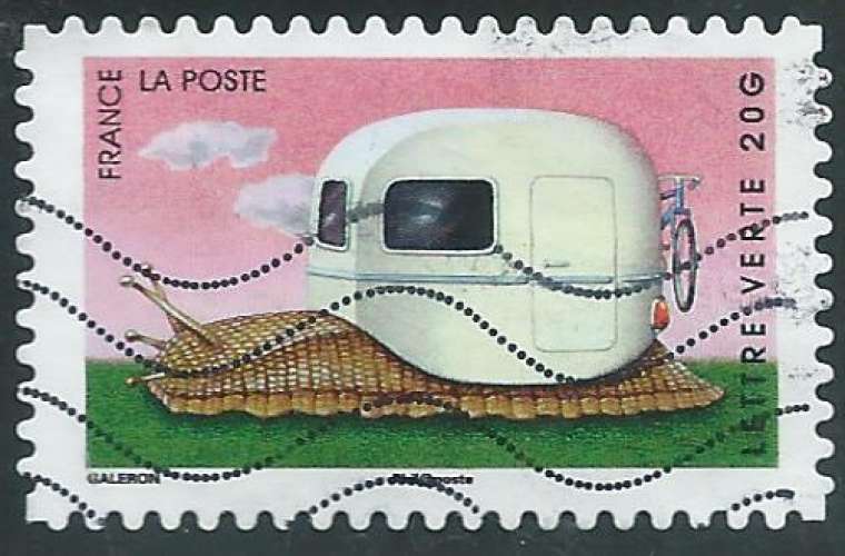 France - Auto-adhésifs - Y&T 0978 (o) - Vacances - Escargot -