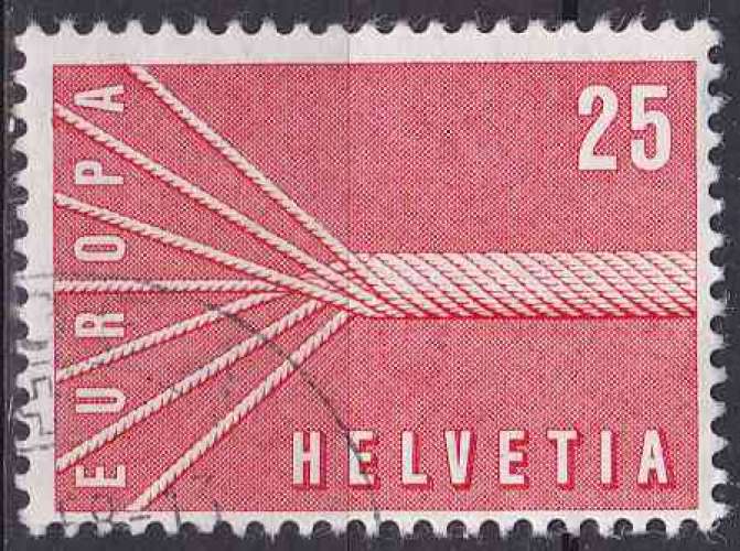 SUISSE 1957 OBLITERE N° 595 europa