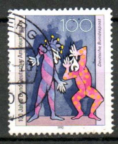 Allemagne RFA Yvert N°1456 oblitéré 1992 Théâtre amateurs