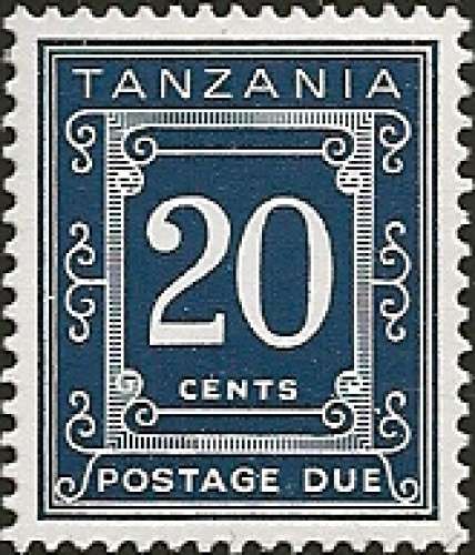 Tanzanie - taxe - 1978 - Y&T 20** - MNH