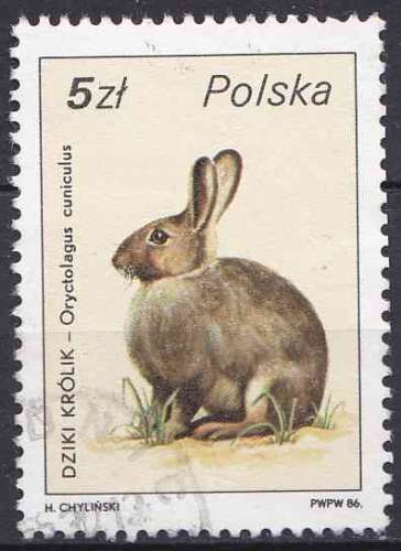 POLOGNE 1986 OBLITERE N° 2829