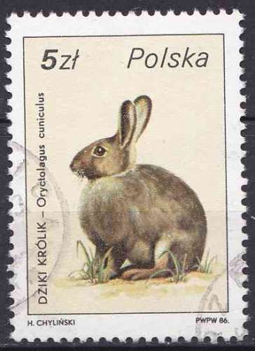 POLOGNE 1986 OBLITERE N° 2829