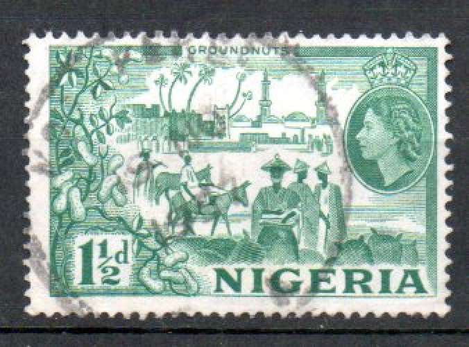 Nigeria Yvert N°78 Oblitéré 1953 Culture arachides