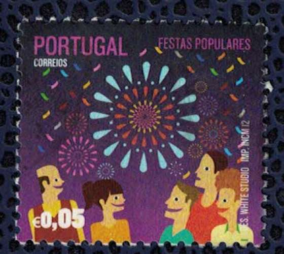 Portugal 2012 Timbre Fêtes Populaires Portugaises