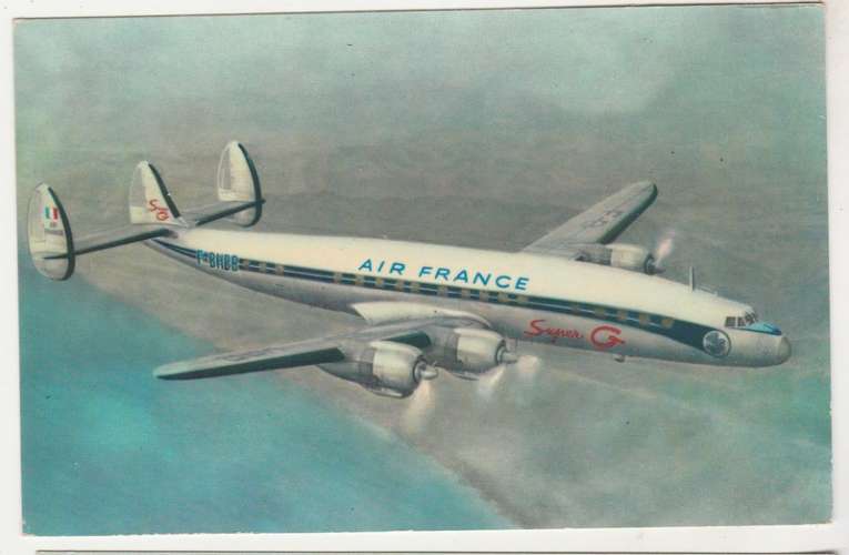 cpsm Air France Lockeed super G Constellation