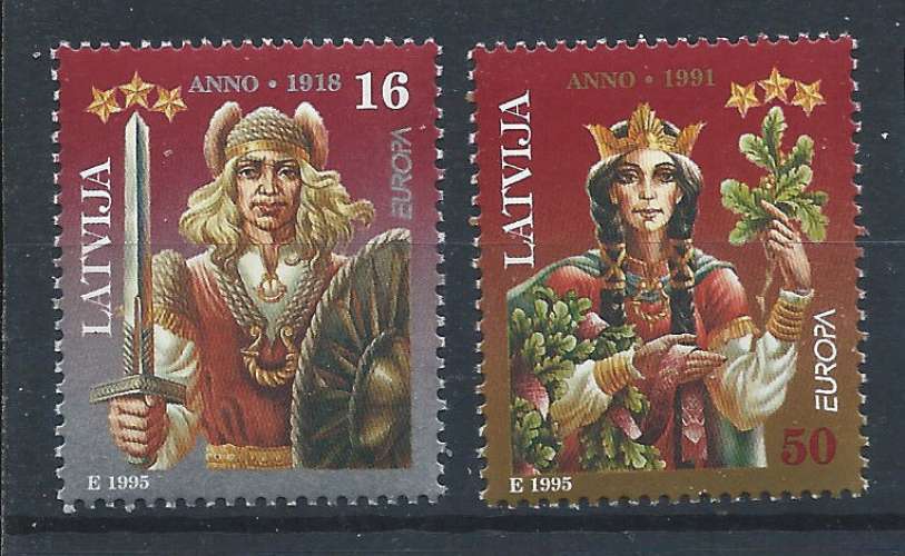 Lettonie N°372/73** (MNH) Europa