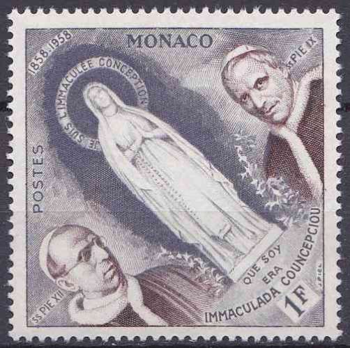 MONACO 1958 NEUF** MNH N° 492