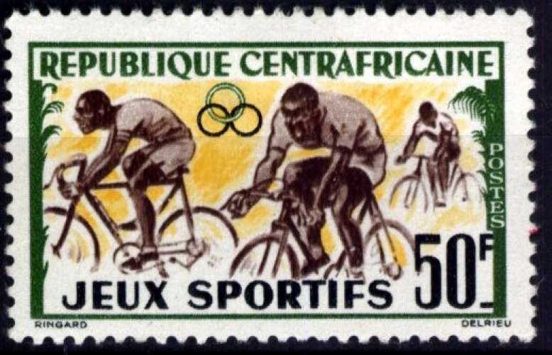 CENTRAFRIQUE 1962 NEUF * CYCLISME