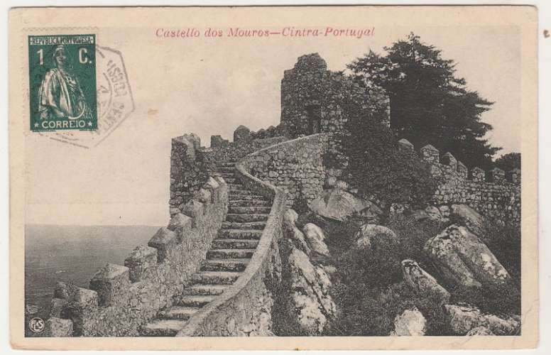 cpa Portugal Castellos dos Mouros Cintra 