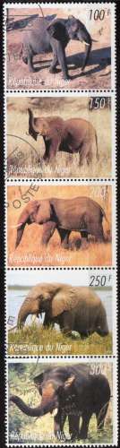 BF 98 - Y&T N° ??? - oblitéré - Elephants - 1998 - Niger