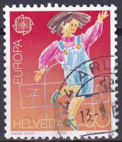 SUISSE 1989 oblitéré N° 1323 europa