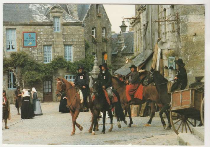 cpm 29 Locronan Tournage du film Les Chouans 1987