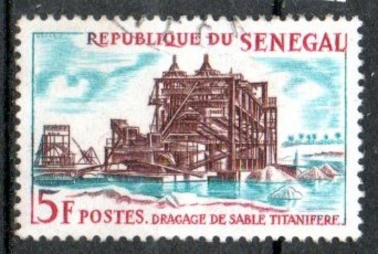 Sénégal Yvert N°235 Oblitéré 1964 Dragage sable 