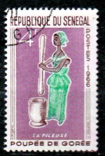 Sénégal Yvert N°269 Oblitéré 1966 Poupée de GOREE