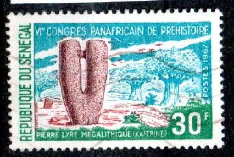 Sénégal Yvert N°300 Oblitéré 1967 Pierre lyre