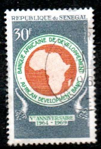 Sénégal Yvert N°322 Oblitéré 1969 Banque africaine