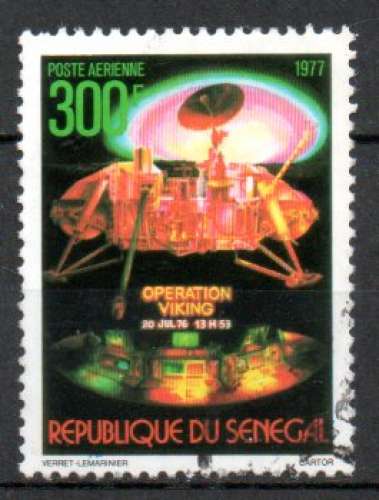 Sénégal Yvert PA N°158 Oblitéré 1977 Espace Opération VIKING