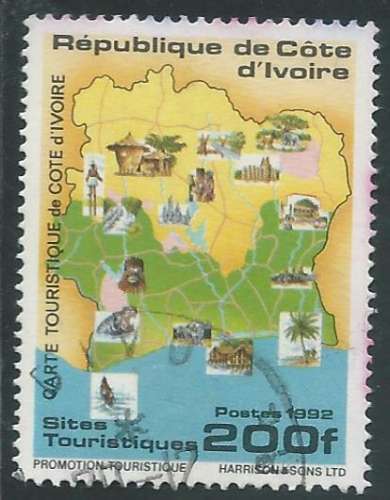 Côte D'Ivoire - Y&T 0900J (o) - Tourisme -