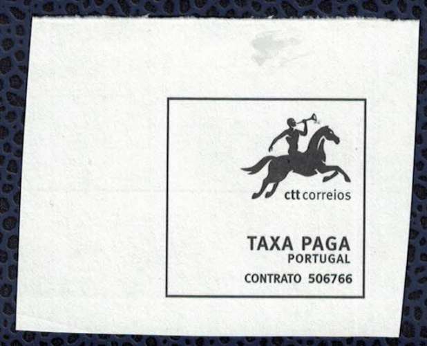 Portugal fragment Taxe Payée Taxa Paga Contrat 506766