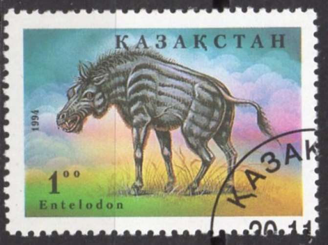 D137 - Y&T n° 35 - oblitéré - Entelodon - 1994 - Kazakhstan